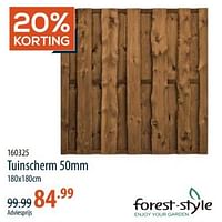 Tuinscherm-Forest-Style