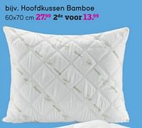 Hoofdkussen bamboe-Huismerk - Leen Bakker