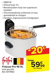 Frifri friteuse pro 40 xl-FriFri