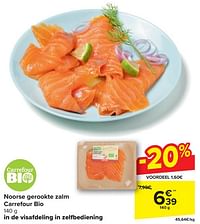 Noorse gerookte zalm carrefour bio-Huismerk - Carrefour 