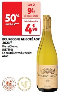 Bourgogne aligoté aop 2023 pierre chanau-Witte wijnen