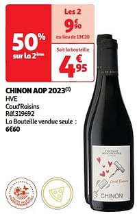 Chinon aop 2023 hve coud`raisins-Rode wijnen