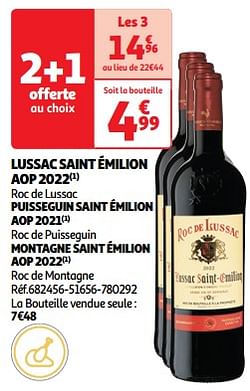 Lussac saint émilion aop 2022 roc de lussac