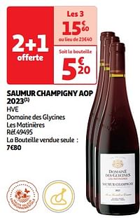 Saumur champigny aop 2023 hve domaine des glycines les matinières-Rode wijnen