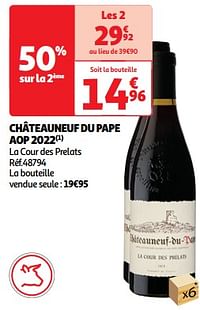 Châteauneuf du pape aop 2022 la cour des prelats-Rode wijnen