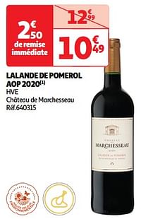 Lalande de pomerol aop 2020 hve château de marchesseau-Rode wijnen