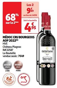 Médoc cru bourgeois aop 2022 hve château plagnac-Rode wijnen