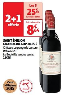 Saint émilion grand cru aop 2015 château lagrange de lescure-Rode wijnen