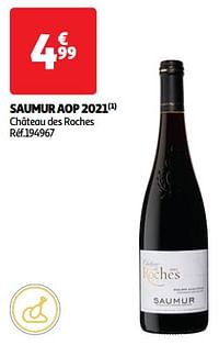 Saumur aop 2021 château des roches-Rode wijnen