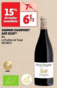 Saumur champigny aop 2020 bio le pavillon de targé-Rode wijnen