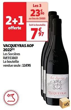 Vacqueyras aop 2022 les sorcières