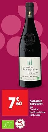 Cairanne aop 2022 bio domaine des beauchières-Rode wijnen