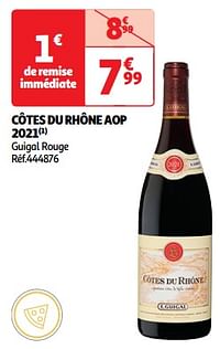 Côtes du rhône aop 2021 guigal rouge-Rode wijnen