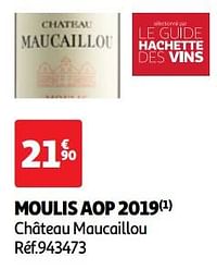 Moulis aop 2019 château maucaillou-Rode wijnen