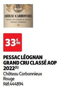 Pessac léognan grand cru classé aop 2022 château carbonnieux rouge-Rode wijnen