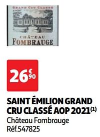 Saint émilion grand cru classé aop 2021 château fombrauge-Rode wijnen