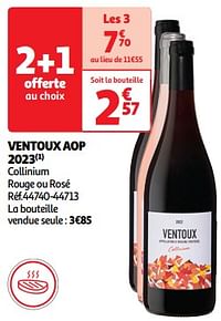 Ventoux aop 2023 collinium rouge ou rosé-Rode wijnen