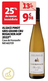 Alsace pinot gris grand cru rosacker aop 2022 cave de hunawihr-Witte wijnen