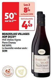 Beaujolais villages aop 2023 hve vieilles vignes pierre chanau-Rode wijnen