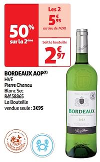 Bordeaux aop hve pierre chanau blanc sec-Witte wijnen