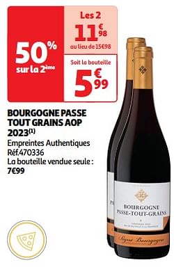 Bourgogne passe tout grains aop 2023 empreintes authentiques