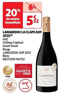 Languedoc la clape aop 2021 hve château capitoul grand terroir rouge-Rode wijnen