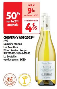 Cheverny aop 2023 hve domaine maison les acanthes-Witte wijnen