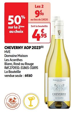 Cheverny aop 2023 hve domaine maison les acanthes