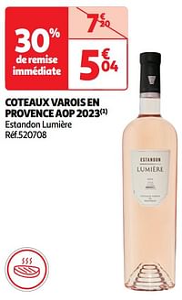 Coteaux varois en provence aop 2023 estandon lumière-Rosé wijnen