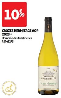 Crozes hermitage aop 2023 domaine des martinelles-Witte wijnen