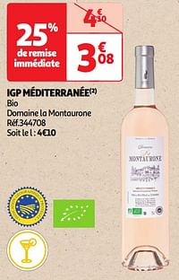 Igp méditerranée bio domaine la montaurone-Rosé wijnen