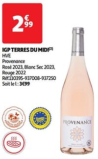 Igp terres du midi hve provenance-Rosé wijnen