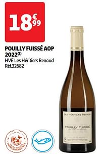 Pouilly fuissé aop 2022 hve les héritiers renaud-Witte wijnen