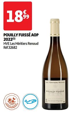 Pouilly fuissé aop 2022 hve les héritiers renaud