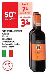 Vin d`italie 2023 chianti piccini-Rode wijnen