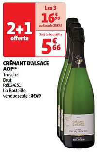 Crémant d`alsace aop truschel brut-Schuimwijnen