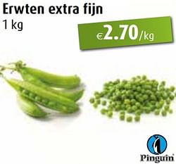 Erwten extra fijn