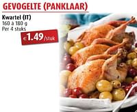 Gevogelte panklaar kwartel-Huismerk - Aronde