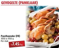 Gevogelte panklaar parelhoender-Huismerk - Aronde