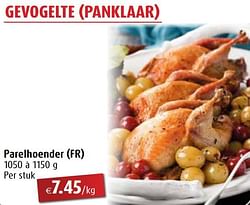 Gevogelte panklaar parelhoender