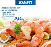 Scampi’s met schaal-zonder kop- rug open-ontdarmd-Huismerk - Aronde