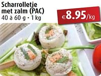 Scharrolletje met zalm-Huismerk - Aronde