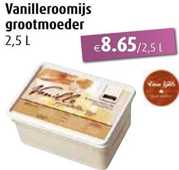 Promoties Vanilleroomijs grootmoeder - Van Gils - Geldig van 01/09/2024 tot 30/09/2024 bij Aronde