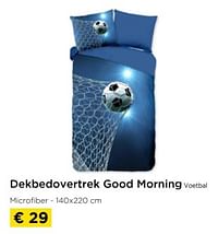 Dekbedovertrek good morning voetbal-Good Morning