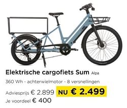 Elektrische cargofiets sum alpa