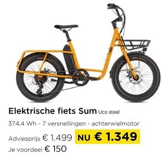 Promoties Elektrische fiets sum uco steel - Huismerk - Molecule - Geldig van 01/09/2024 tot 30/09/2024 bij Molecule