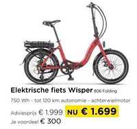 Elektrische fiets wisper 806 folding-Wisper