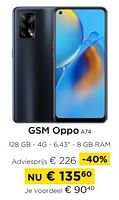 Promoties Gsm oppo a74 - Oppo - Geldig van 01/09/2024 tot 30/09/2024 bij Molecule