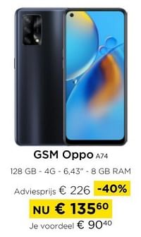 Gsm oppo a74-Oppo