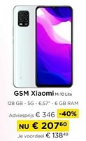 Promoties Gsm xiaomi mi 10 lite - Xiaomi - Geldig van 01/09/2024 tot 30/09/2024 bij Molecule